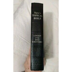 1962 Naves Topical Study Bible Thumb Index Southwestern Indexed Orville Nave